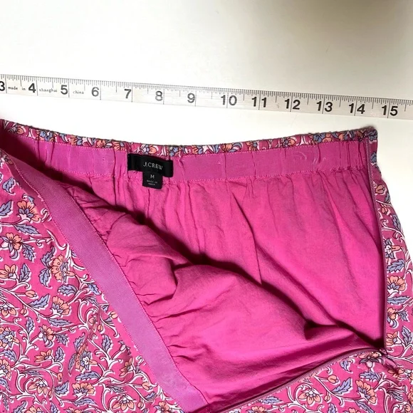 J Crew pink vines block print skirt - Picture 6 of 11